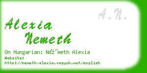 alexia nemeth business card